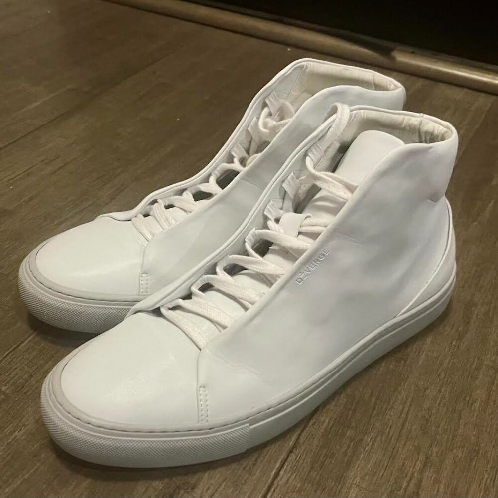 DIVERGE V0 WHITE MINIMAL HIGH SNEAKERS
